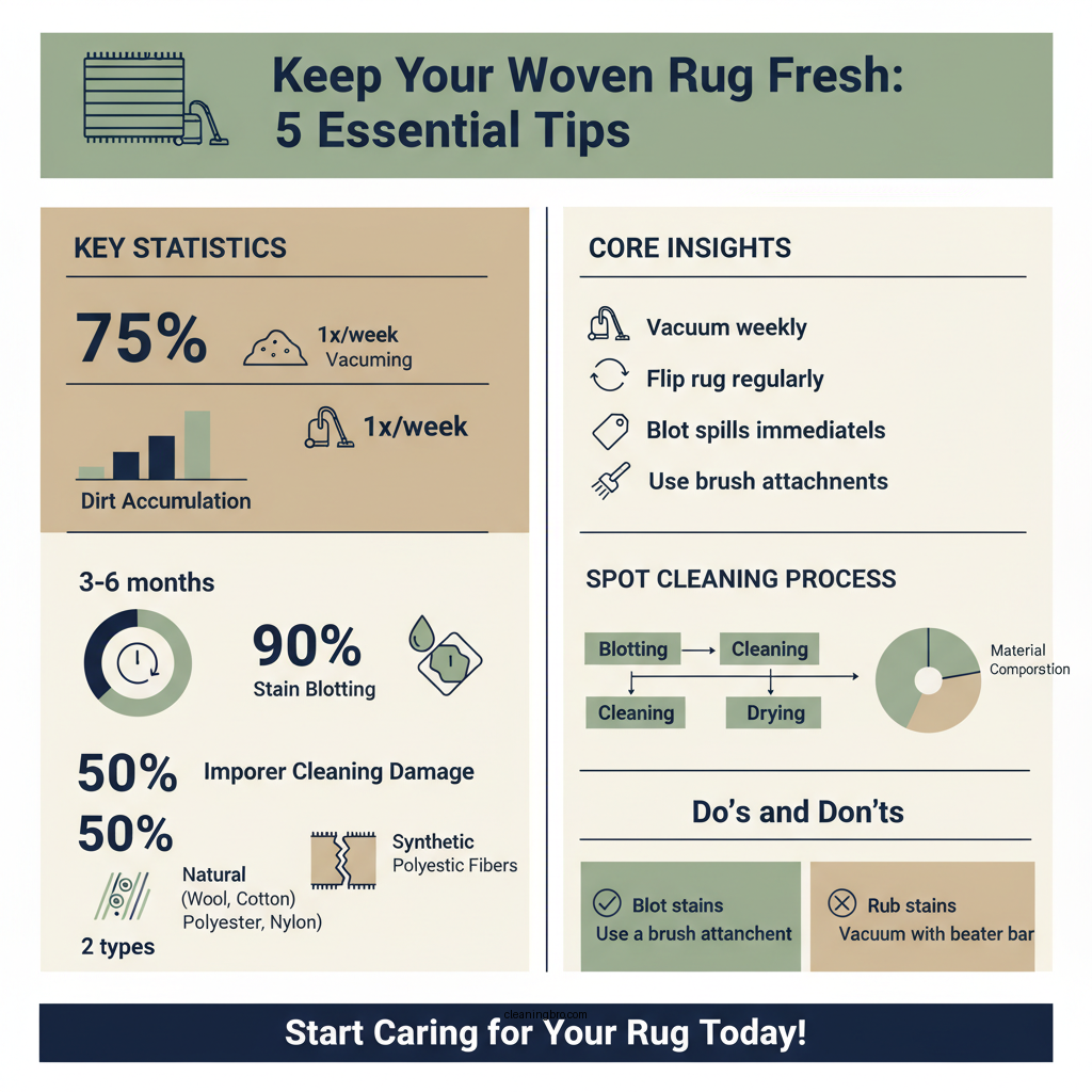how to clean woven rug - Data Infographic and Statistics