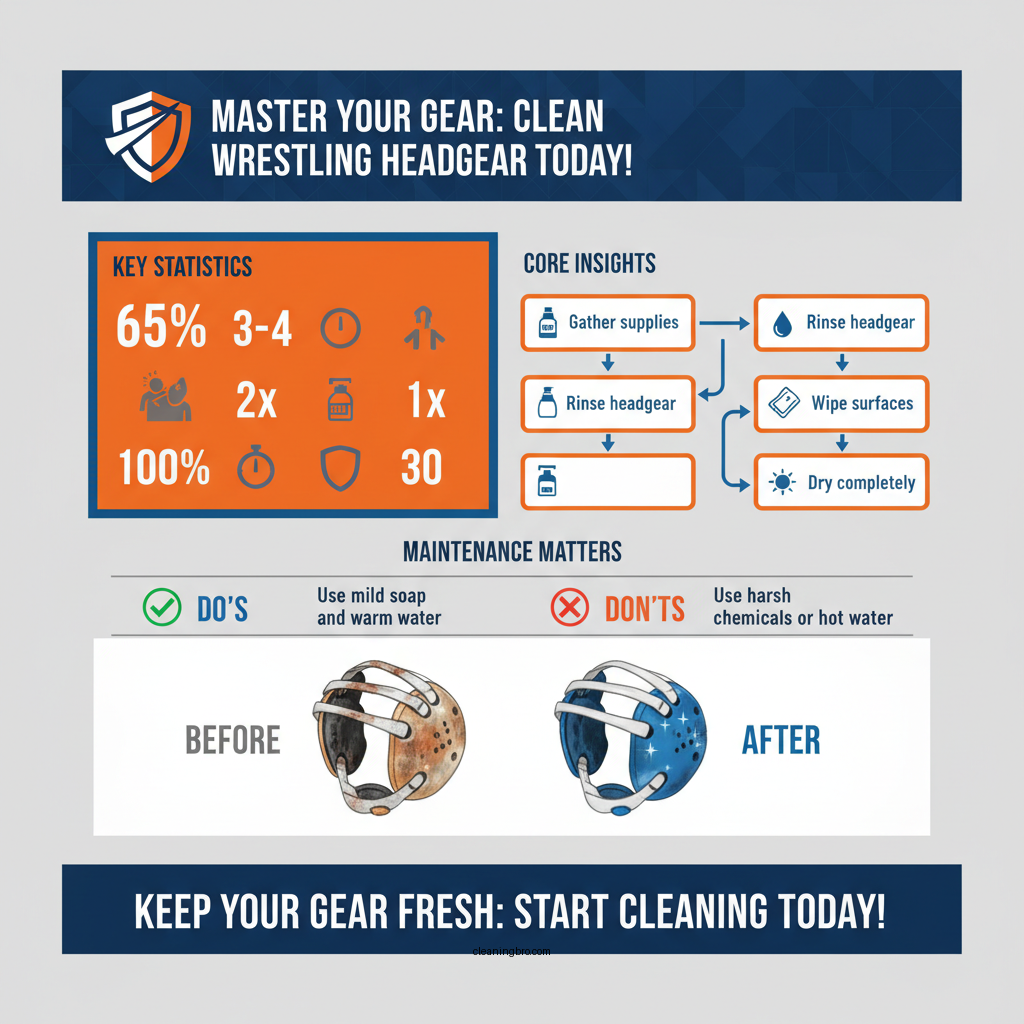 how to clean wrestling headgear - Data Infographic and Statistics