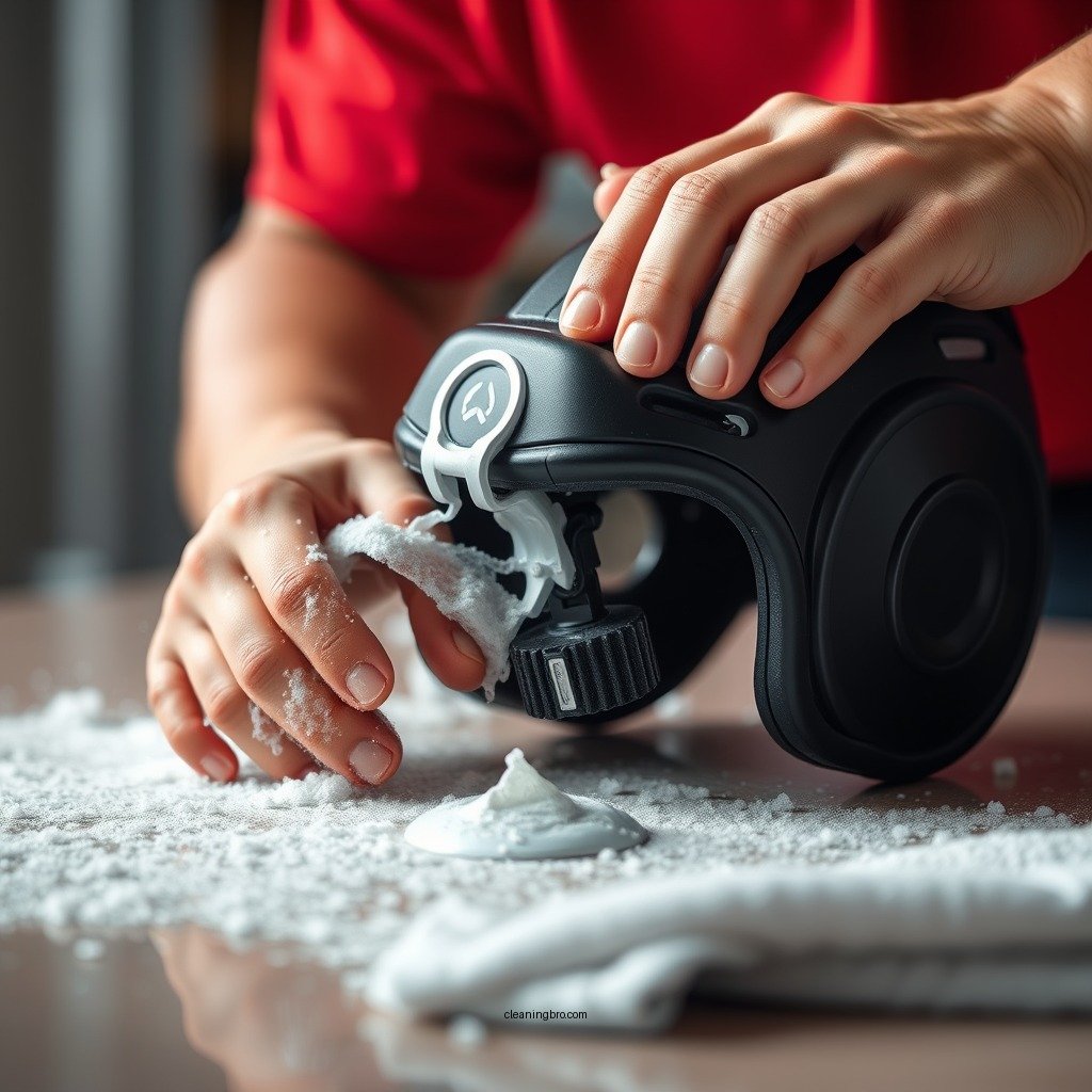 Step-by-Step Cleaning Process - how to clean wrestling headgear