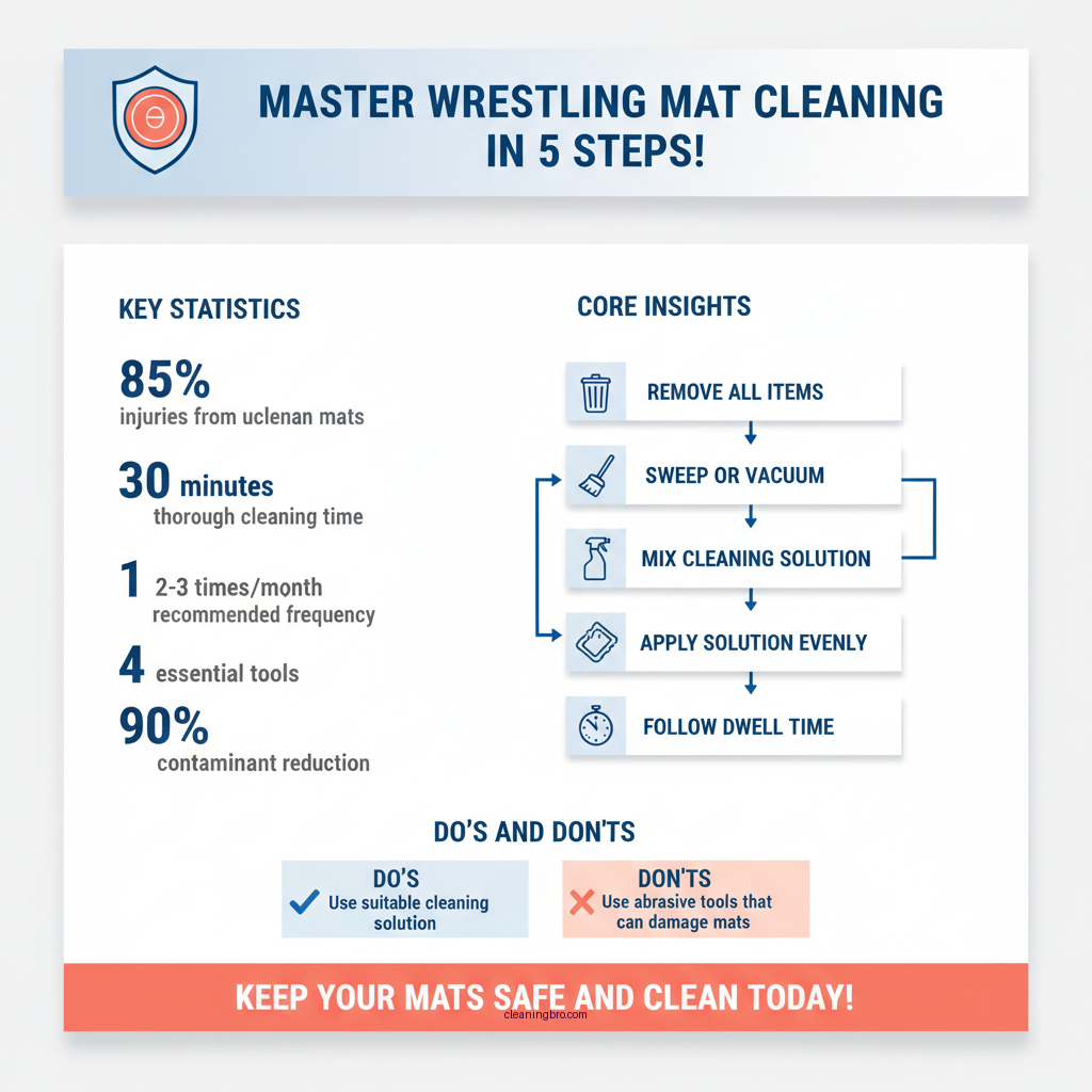 how to clean wrestling mats - Data Infographic and Statistics