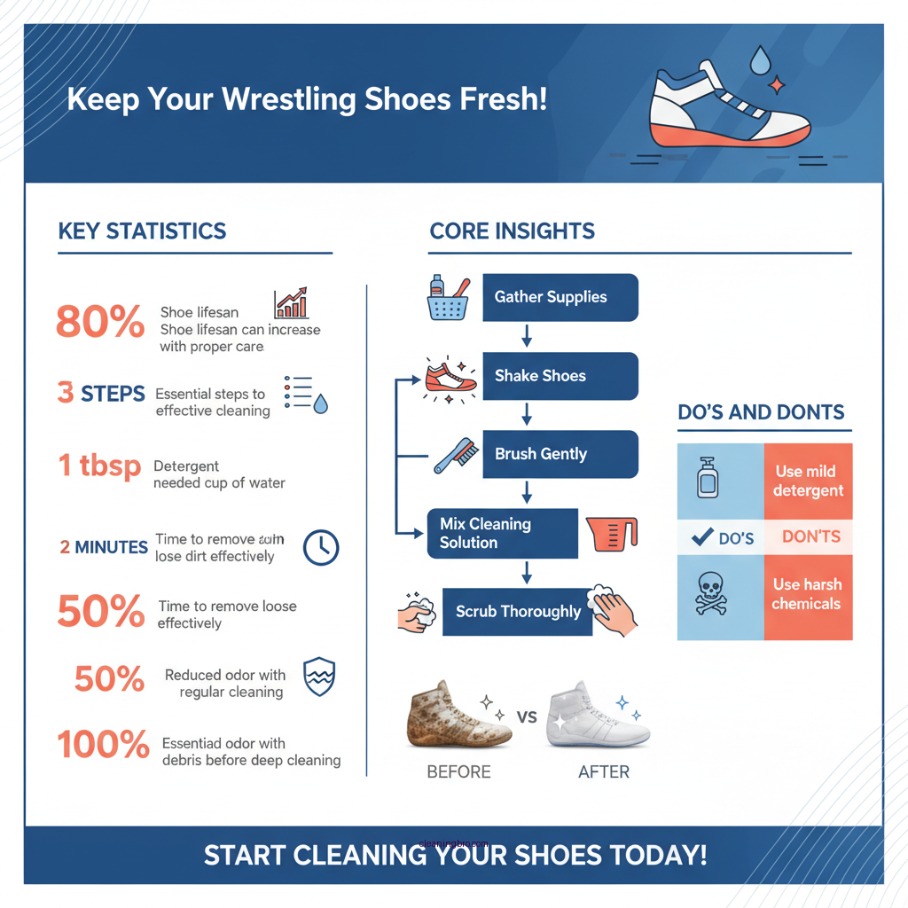how to clean wrestling shoes - Data Infographic and Statistics