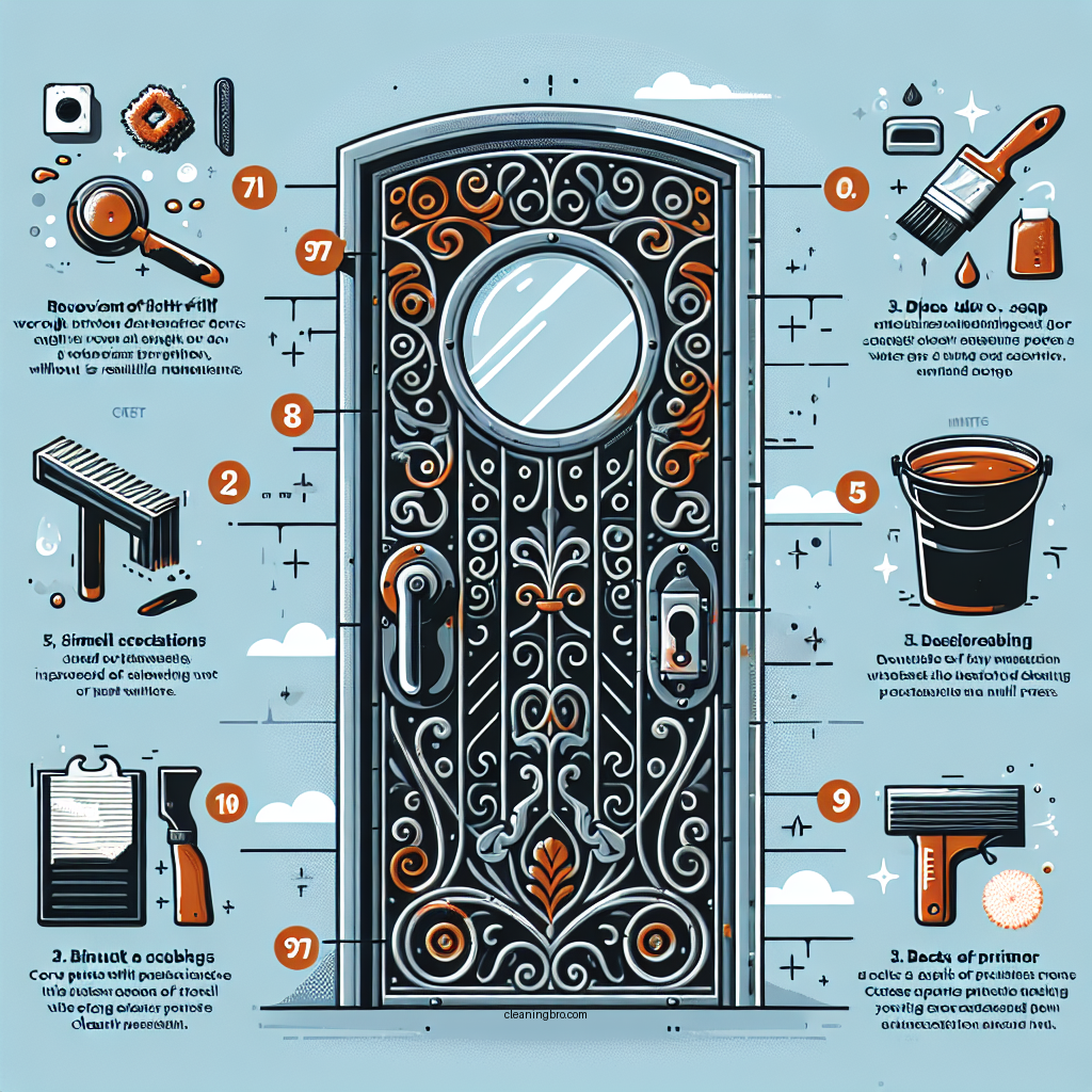 how to clean wrought iron door - Data Infographic and Statistics