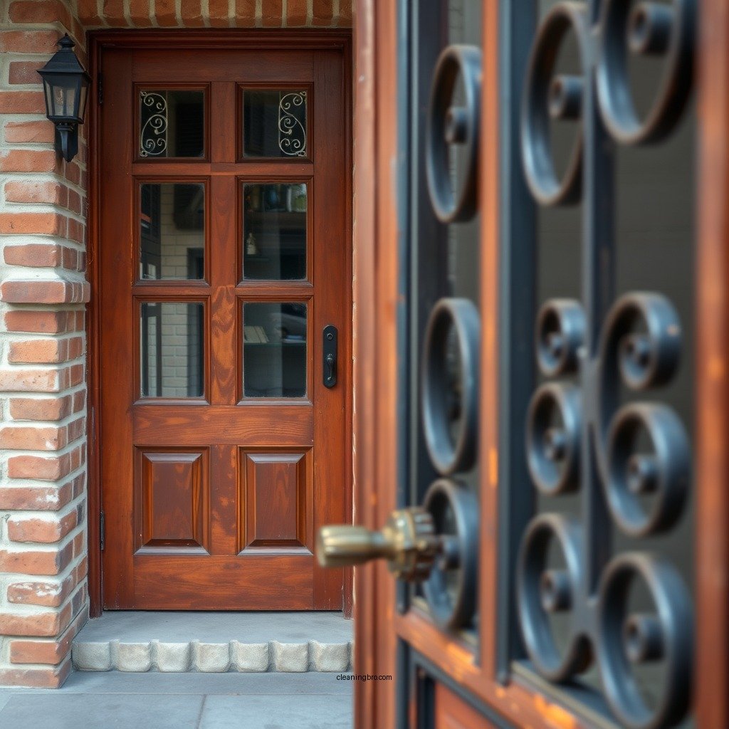 Preparing the Area - how to clean wrought iron doors