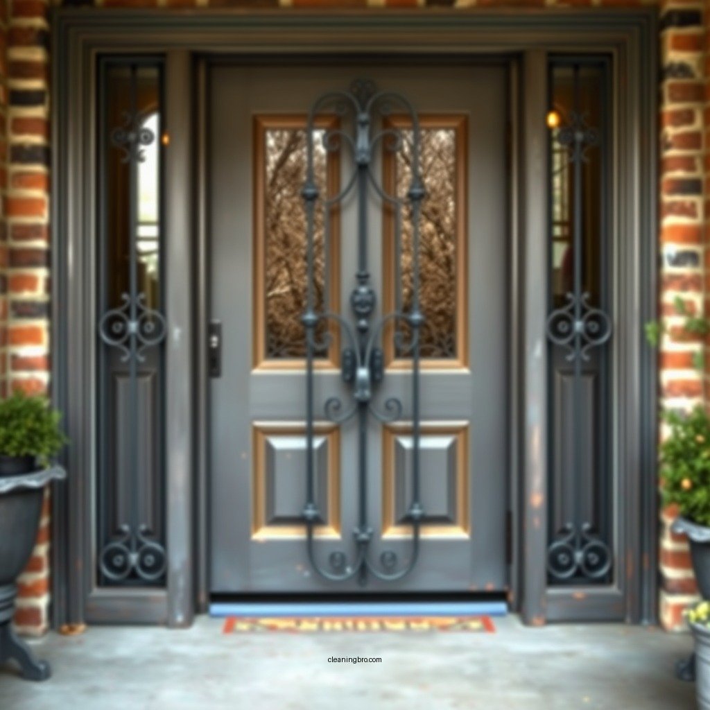 Preparing the Door for Cleaning - how to clean wrought iron door