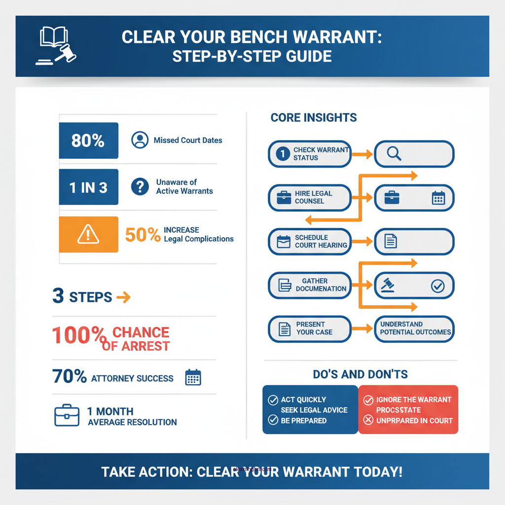 how to clear a bench warrant in california - Data Infographic and Statistics