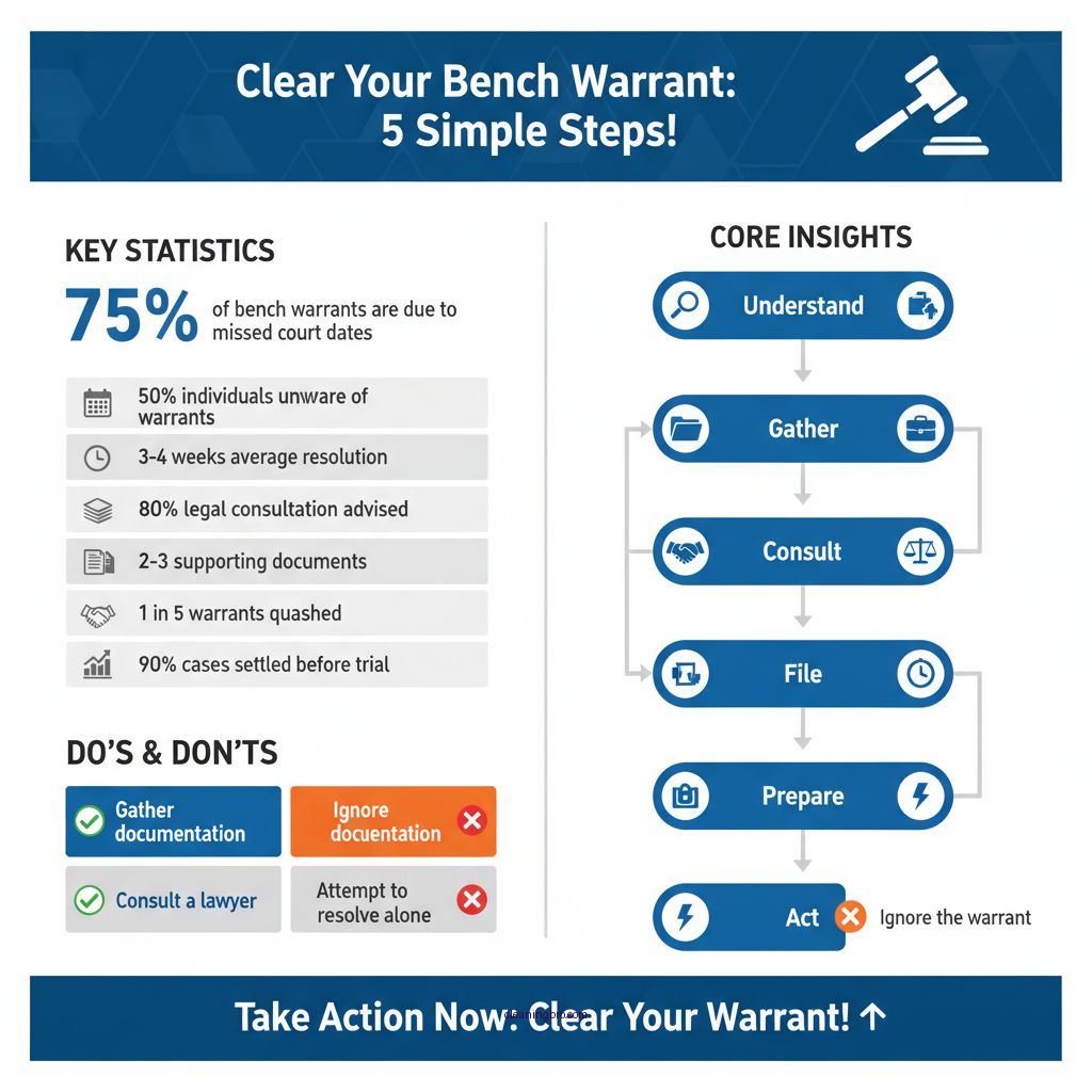 how to clear a bench warrant - Data Infographic and Statistics