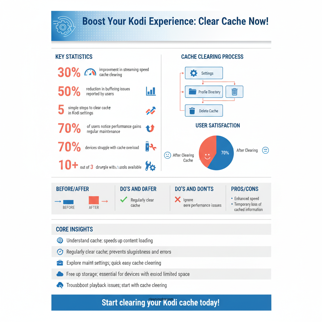 how to clear a cache on kodi - Data Infographic and Statistics