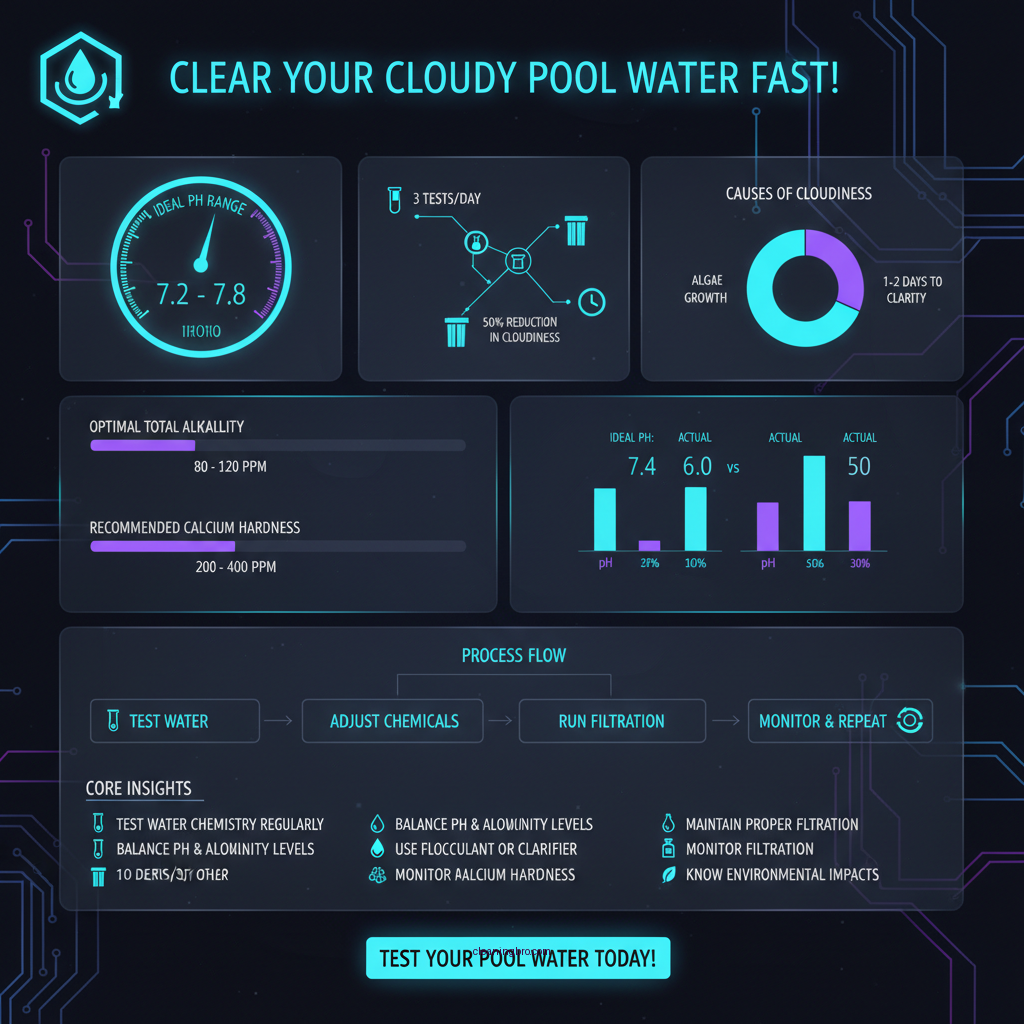 how to clear a cloudy pool water - Data Infographic and Statistics
