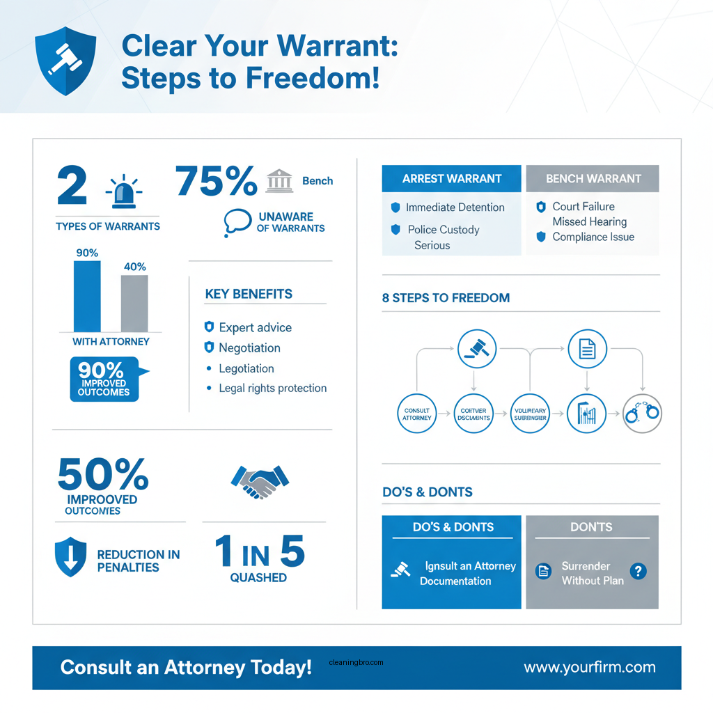 how to clear a warrant - Data Infographic and Statistics