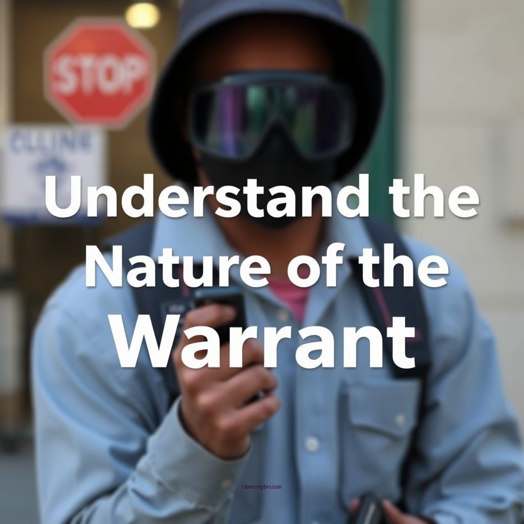 Understand the Nature of the Warrant - how to clear an arrest warrant