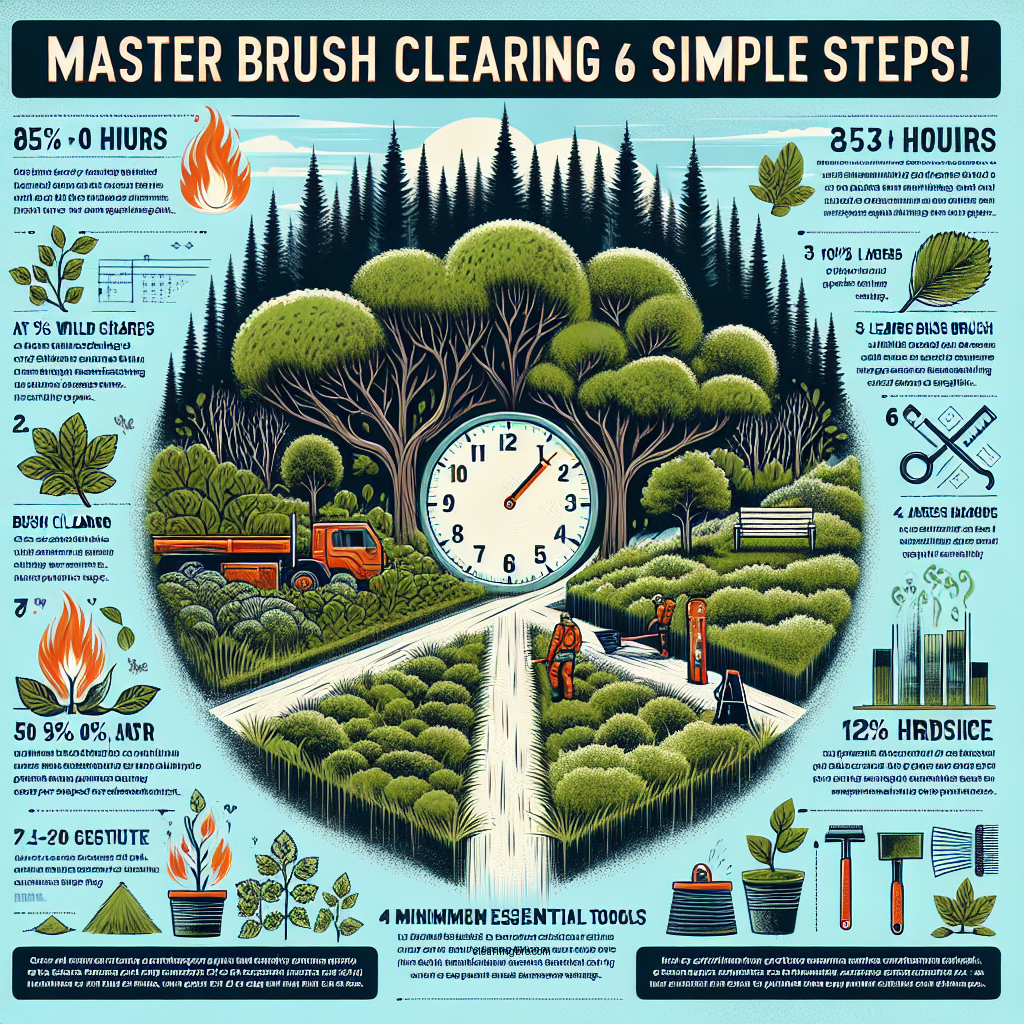 how to clear brush from land - Data Infographic and Statistics