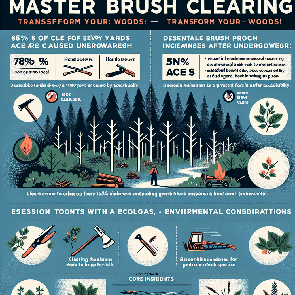 how to clear brush in woods - Data Infographic and Statistics
