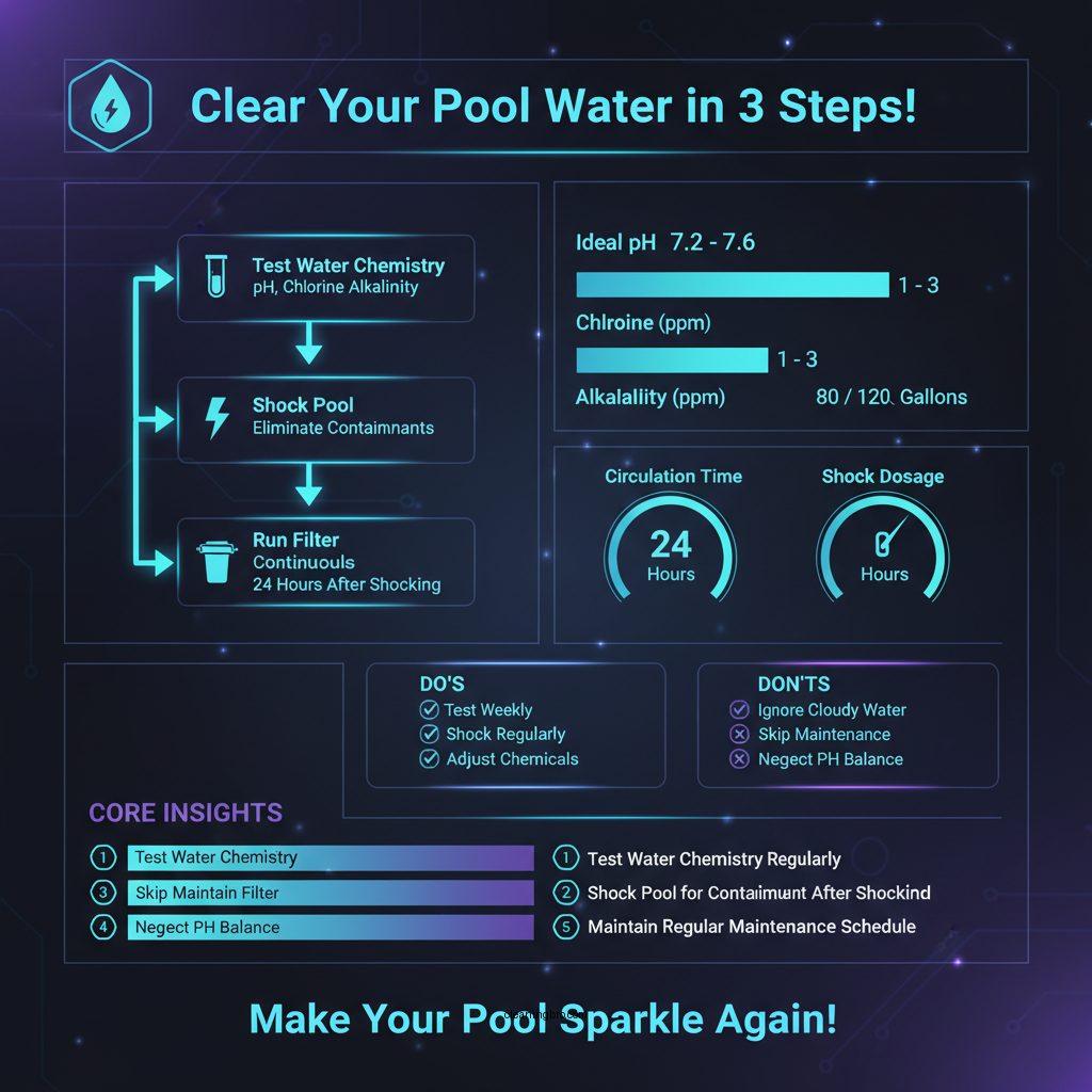 how to clear cloudy water in a pool - Data Infographic and Statistics