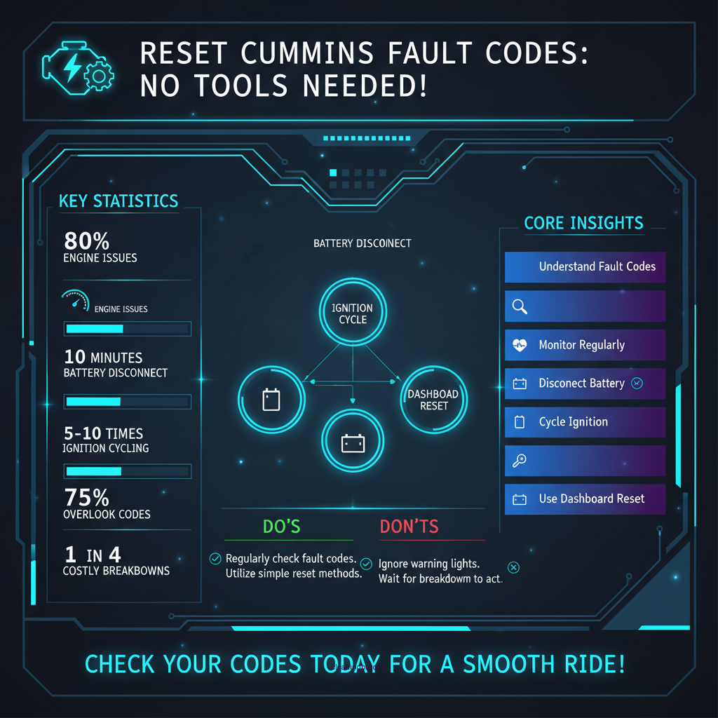 how to clear cummins fault codes without scan tool - Data Infographic and Statistics