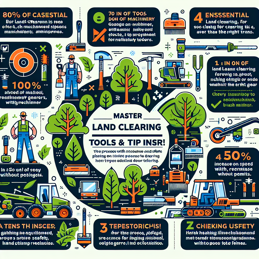 how to clear land of trees and brush - Data Infographic and Statistics