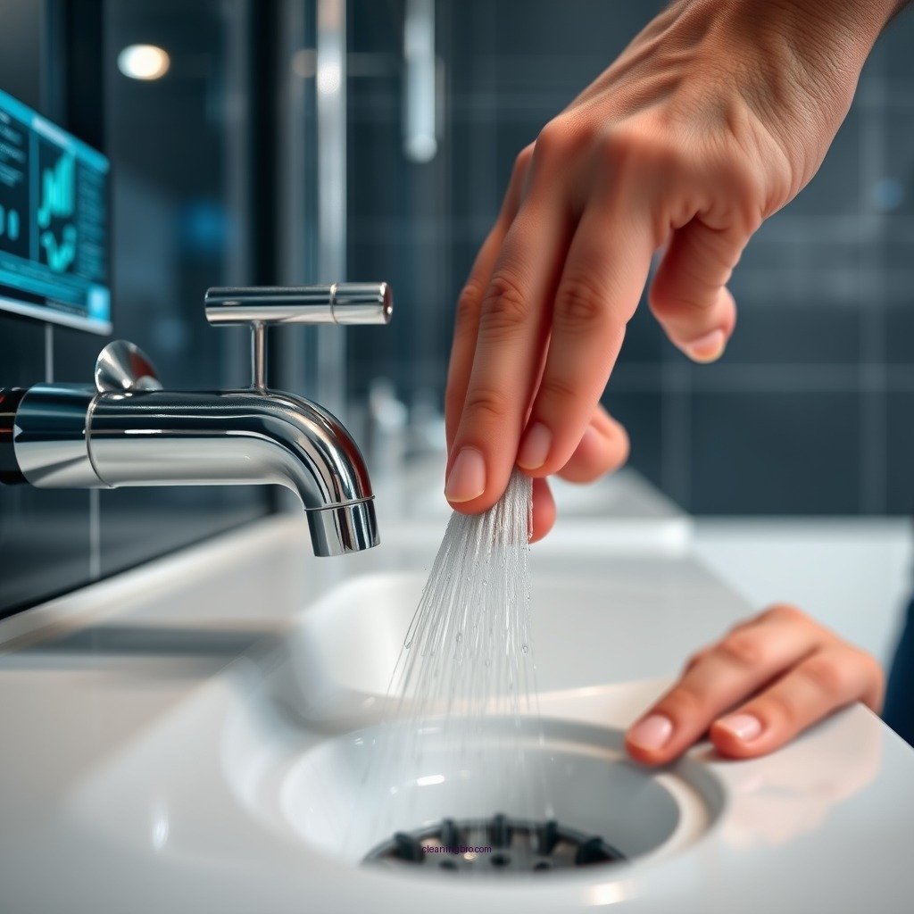 Step-by-Step Cleaning Process - how to clear limescale near top of drain in shower