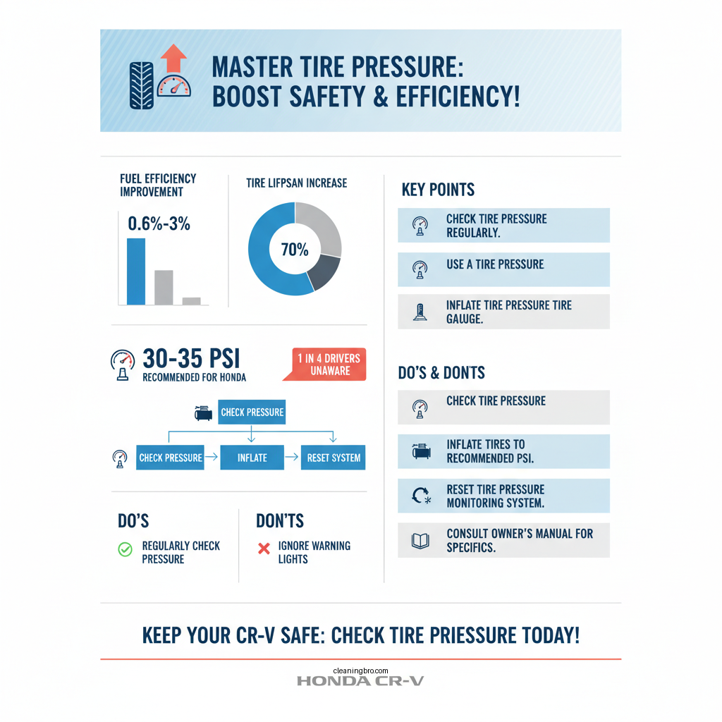 how to clear low tire pressure honda crv - Data Infographic and Statistics