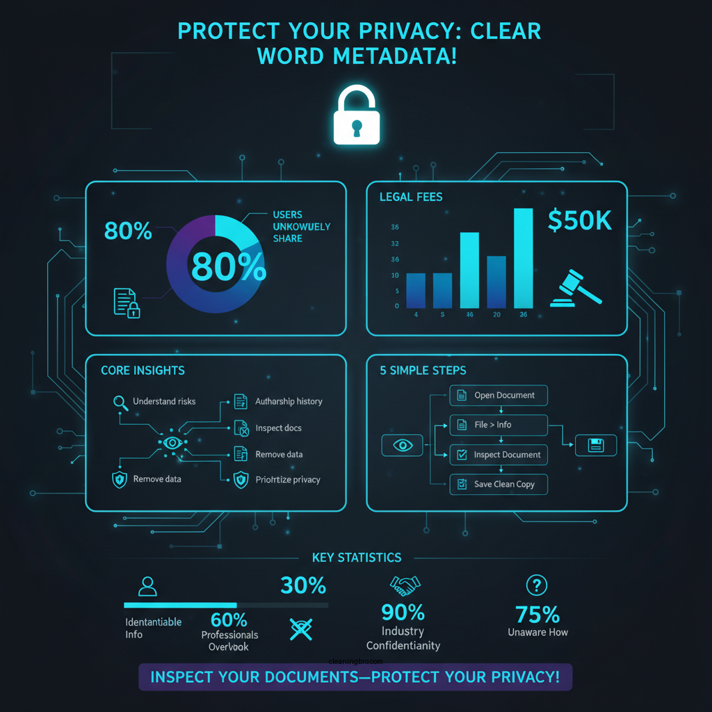 how to clear metadata from word document - Data Infographic and Statistics