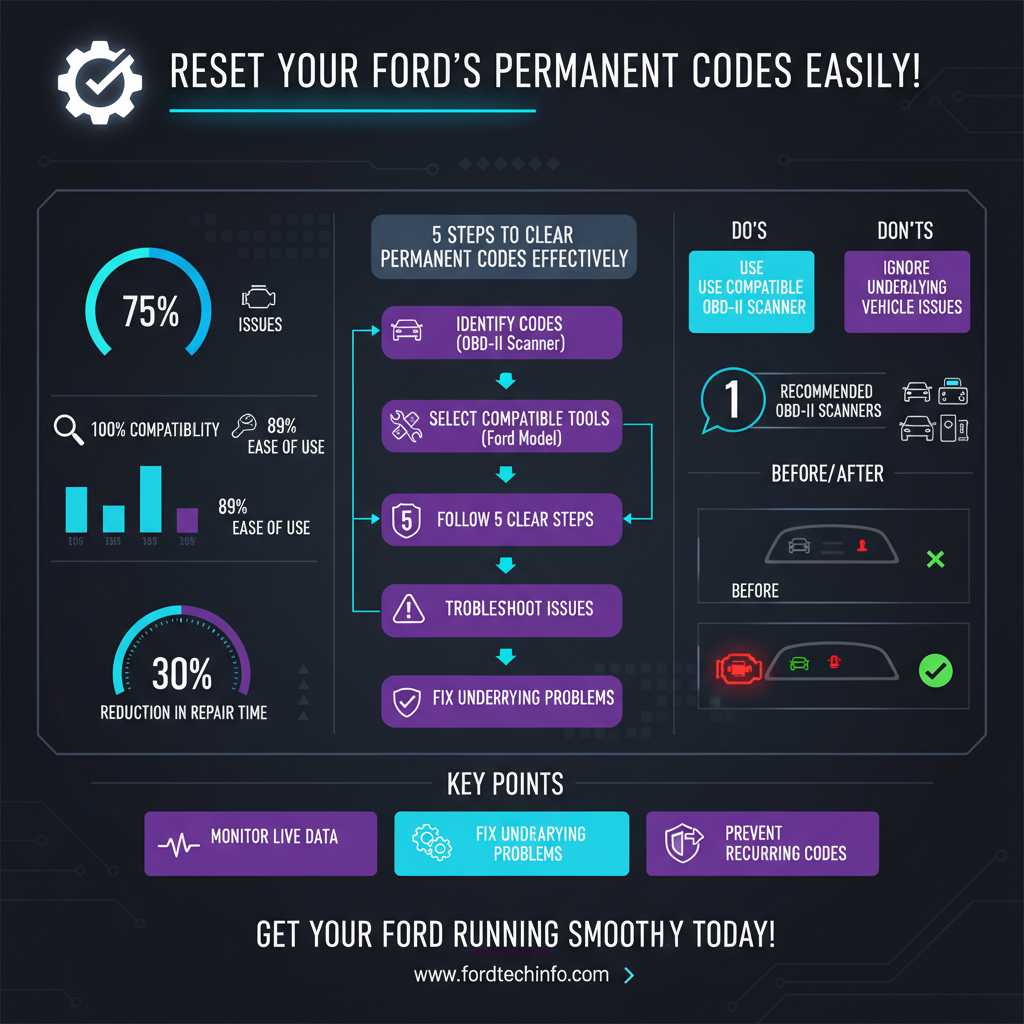 how to clear permanent codes ford - Data Infographic and Statistics