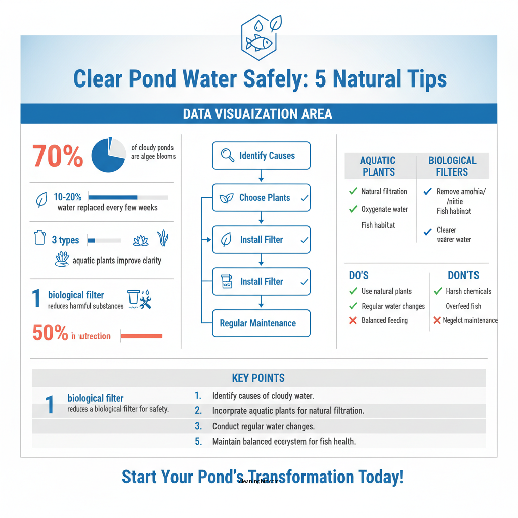 how to clear pond water without killing fish - Data Infographic and Statistics
