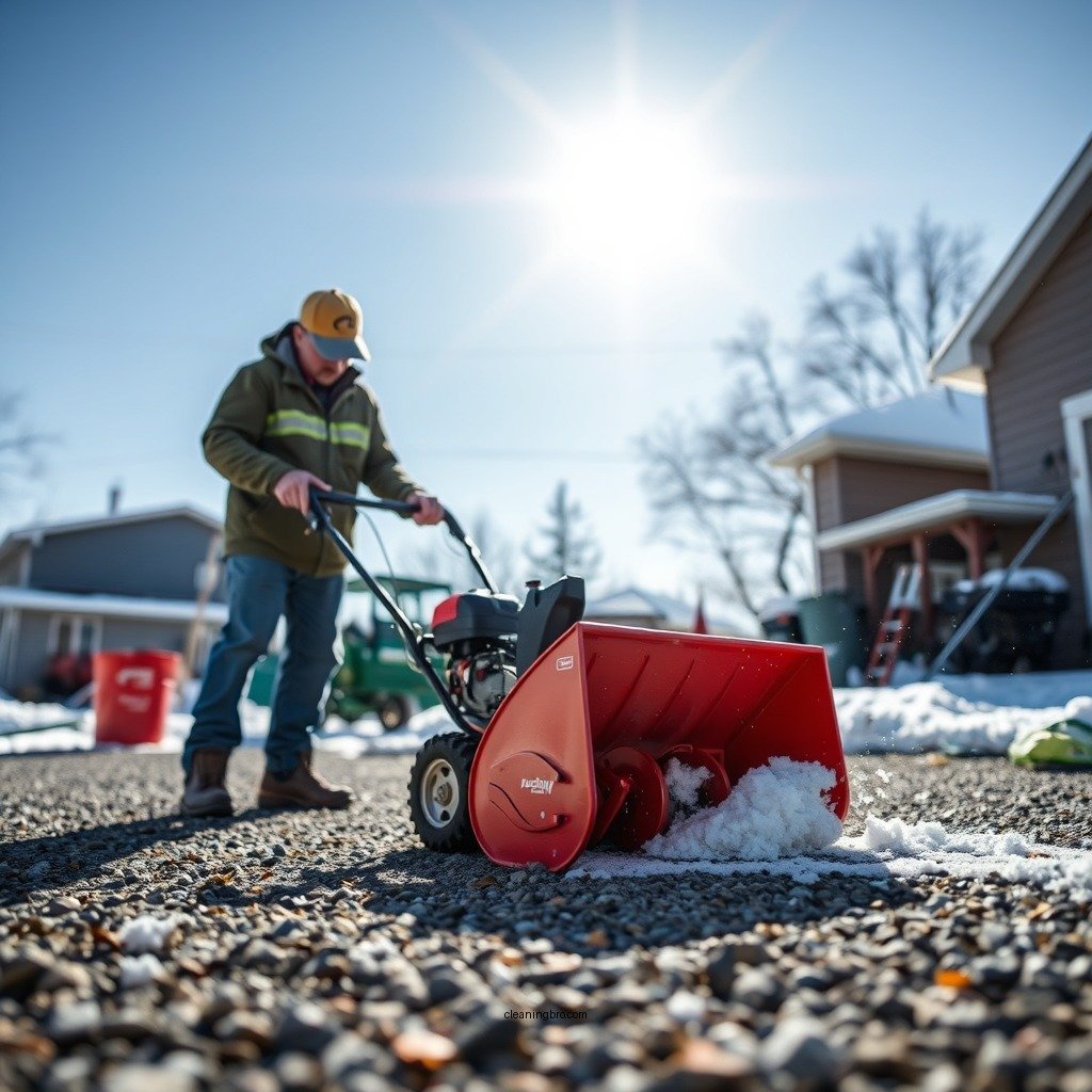 Choose the Right Tools - how to clear snow from gravel driveway