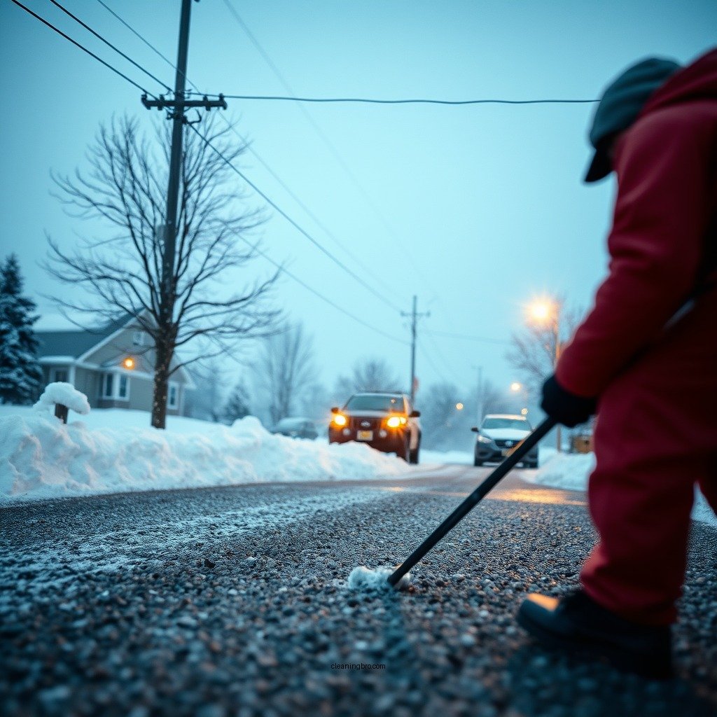 Clear Snow Early and Often - how to clear snow from gravel driveway