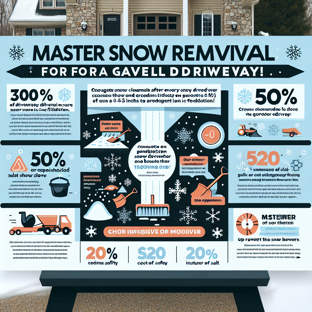 how to clear snow from gravel driveway - Data Infographic and Statistics
