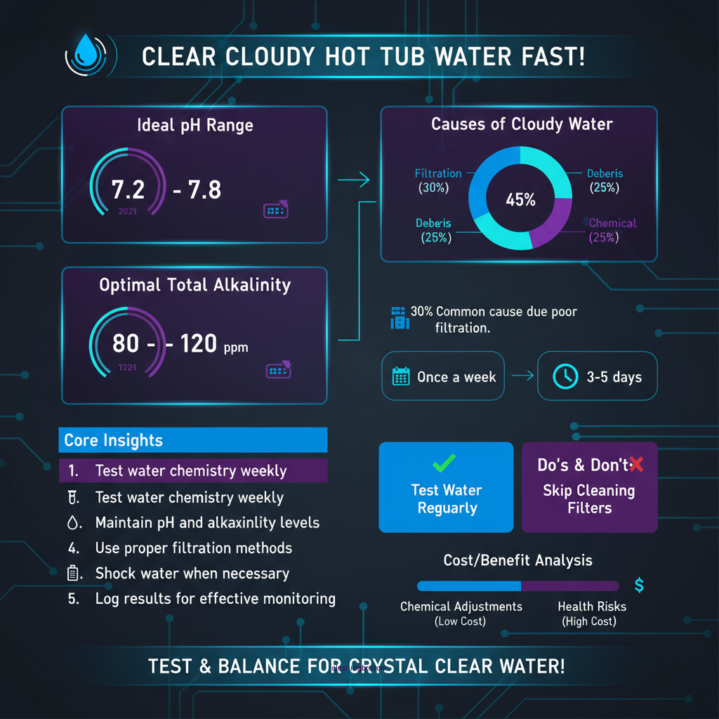 how to clear up cloudy hot tub water - Data Infographic and Statistics