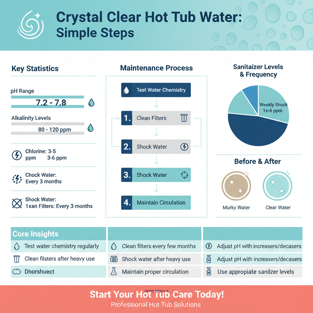 how to clear up hot tub water - Data Infographic and Statistics