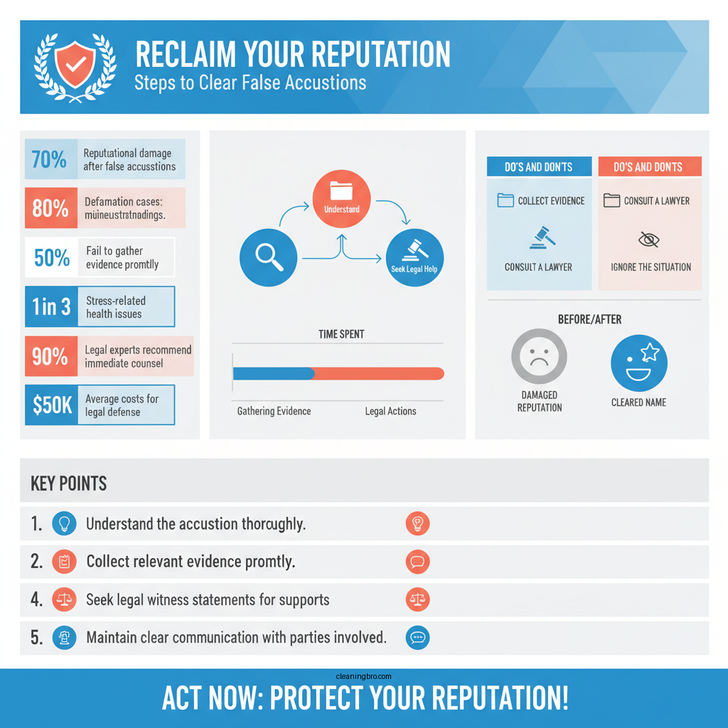 how to clear your name when falsely accused - Data Infographic and Statistics