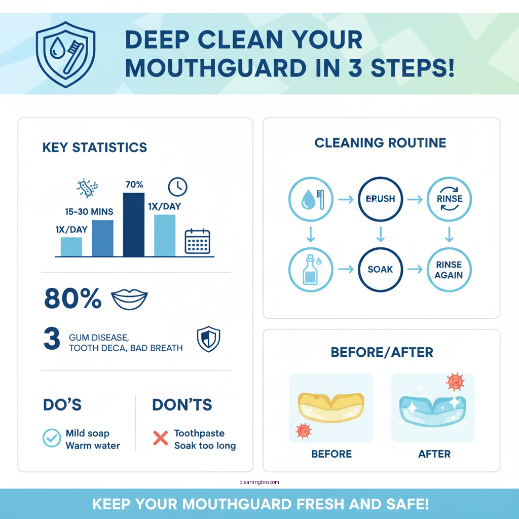 how to deep clean a mouthguard - Data Infographic and Statistics