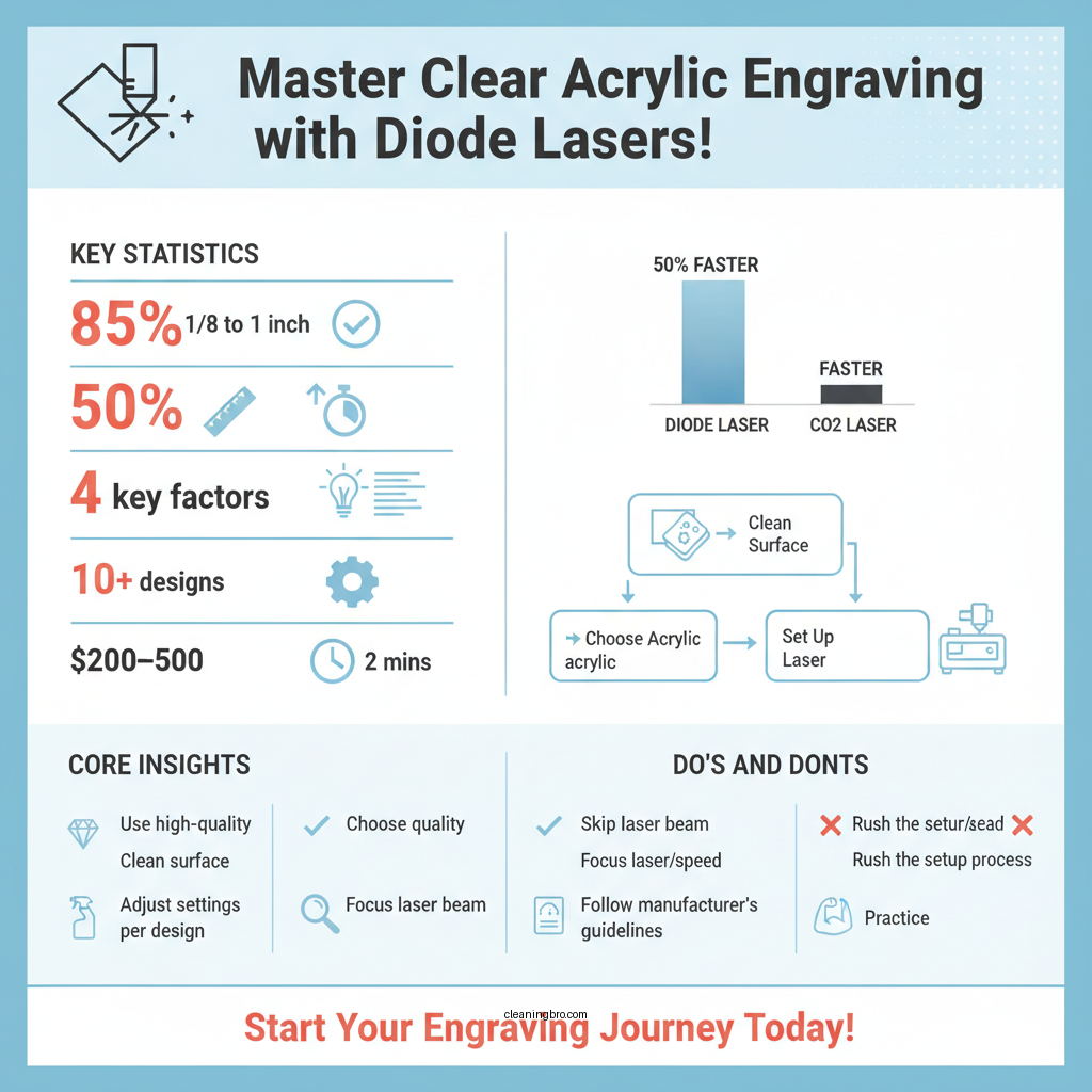 how to engrave clear acrylic with diode laser - Data Infographic and Statistics