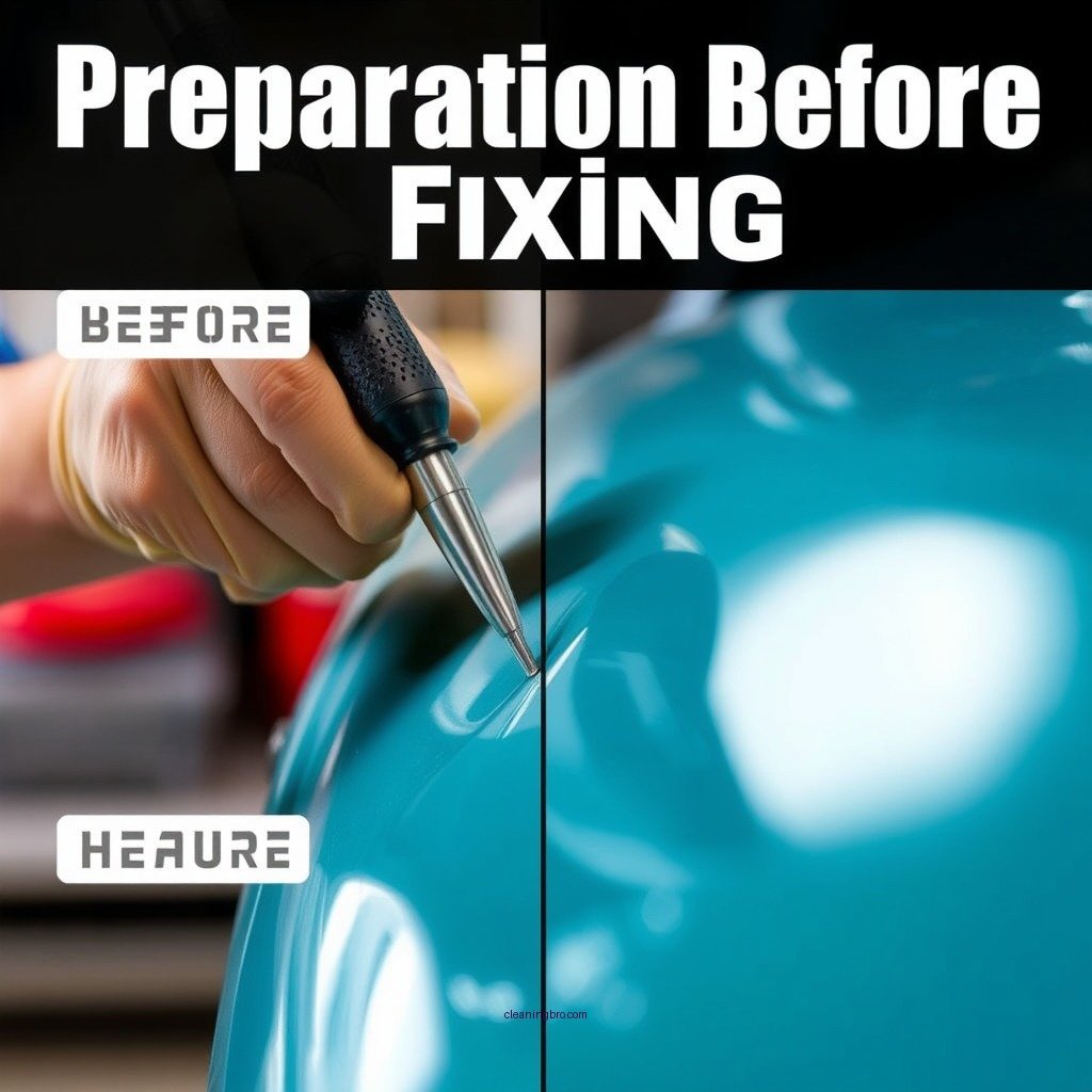 Preparation Before Fixing - how to fix runs in clear coat