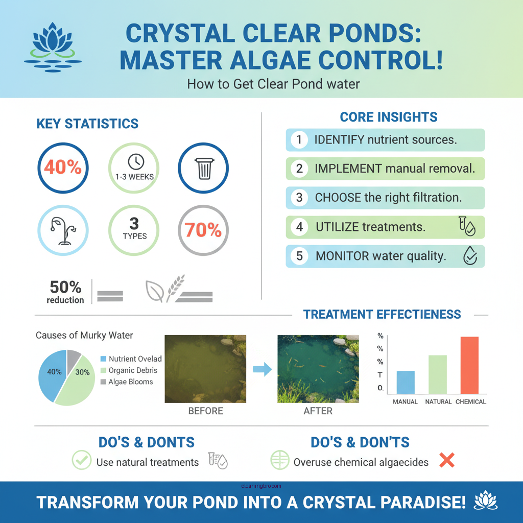 how to get pond water clear - Data Infographic and Statistics