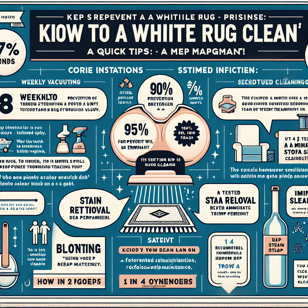how to keep a white rug clean - Data Infographic and Statistics