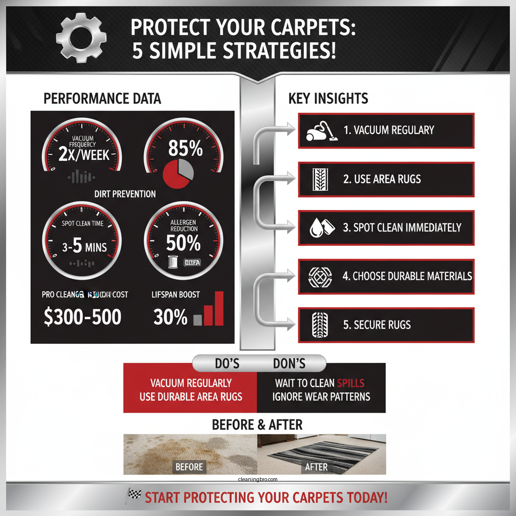 how to keep carpet clean in high traffic areas - Data Infographic and Statistics