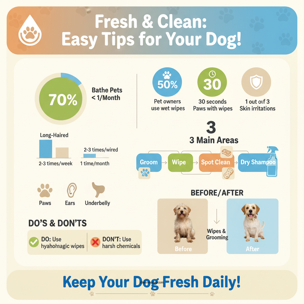 how to keep dog clean between baths - Data Infographic and Statistics