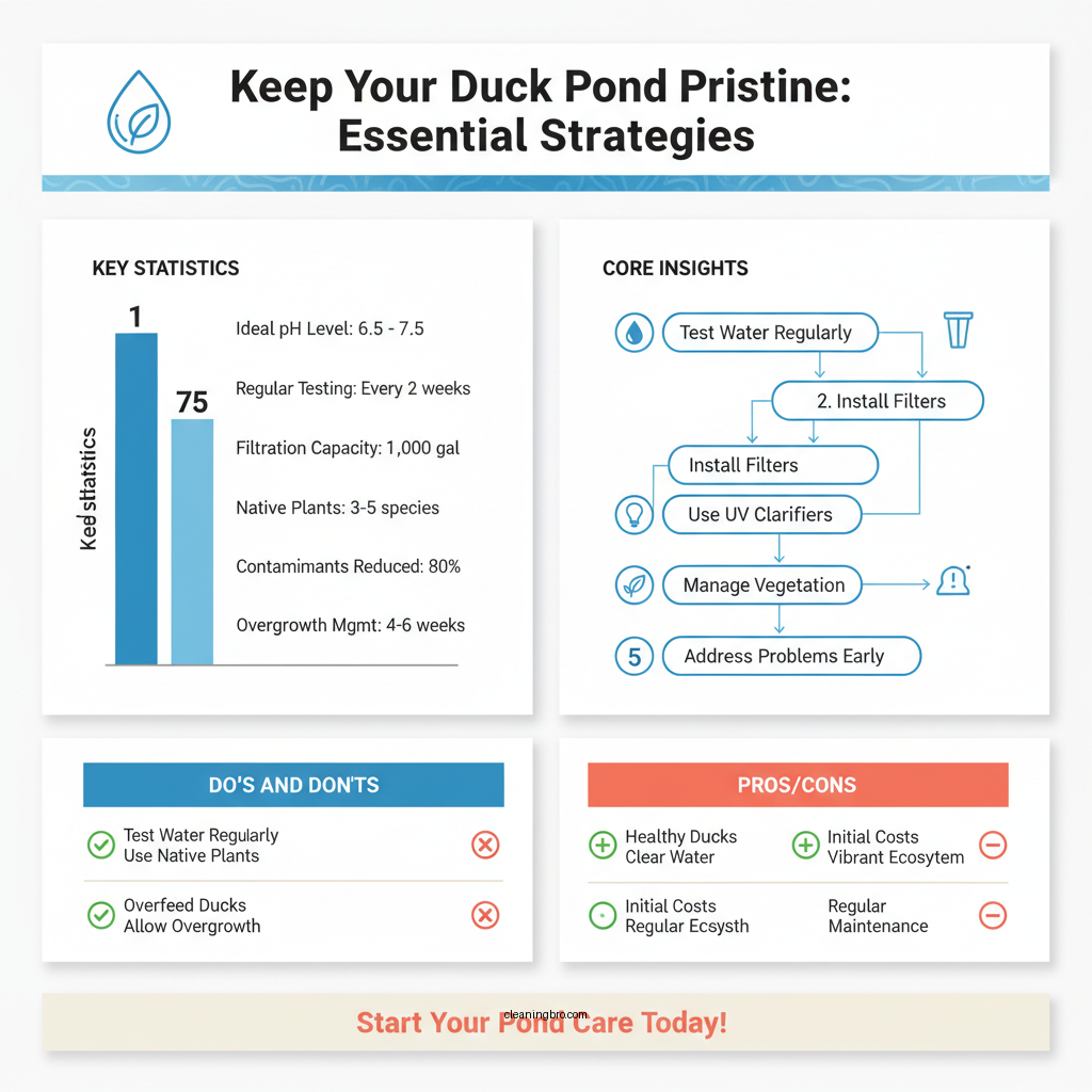 how to keep duck pond clean - Data Infographic and Statistics