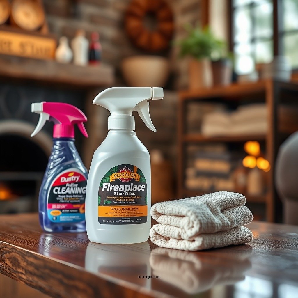 Recommended Cleaning Supplies - how to keep fireplace glass clean