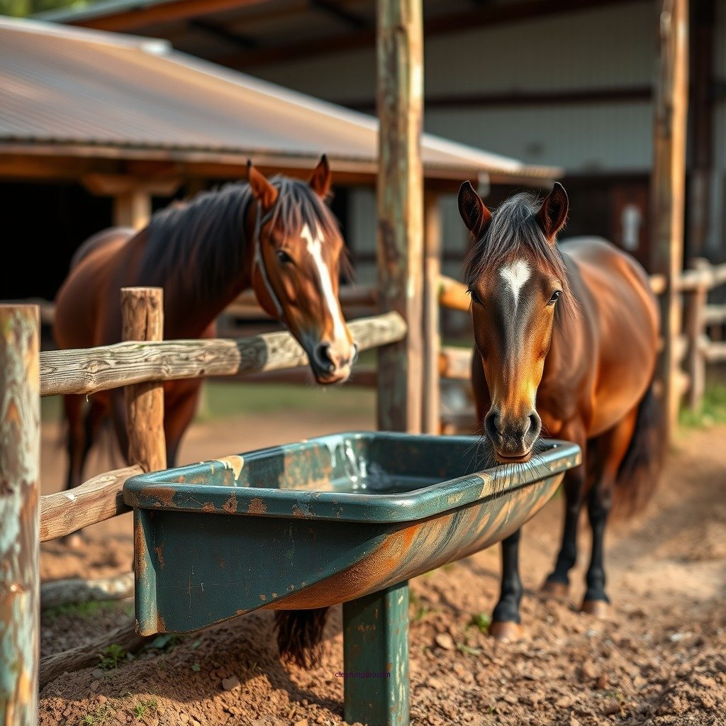 Regular Cleaning Schedule - how to keep horse trough clean
