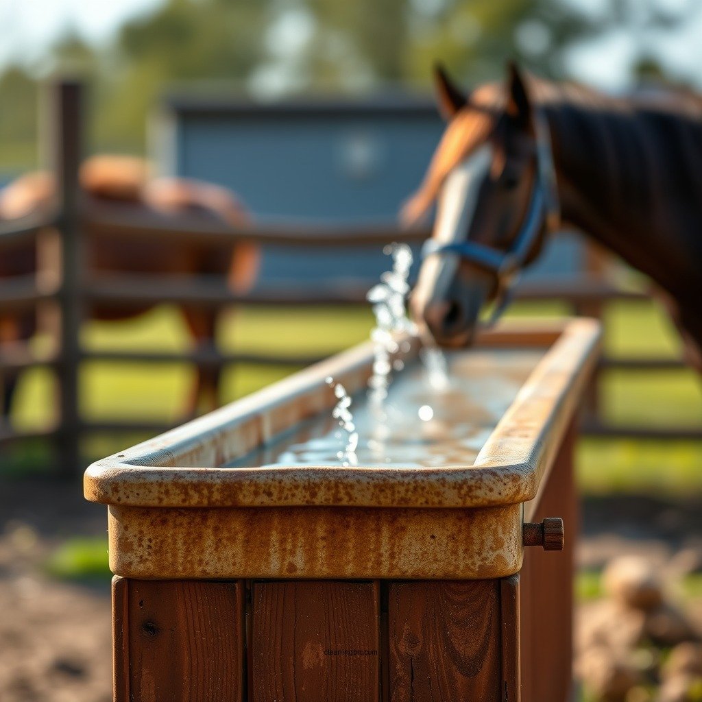 Choosing the Right Trough Material - how to keep horse water trough clean