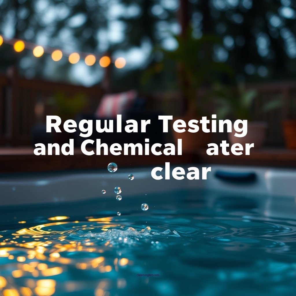 Regular Water Testing and Chemical Balance - how to keep hot tub water clear