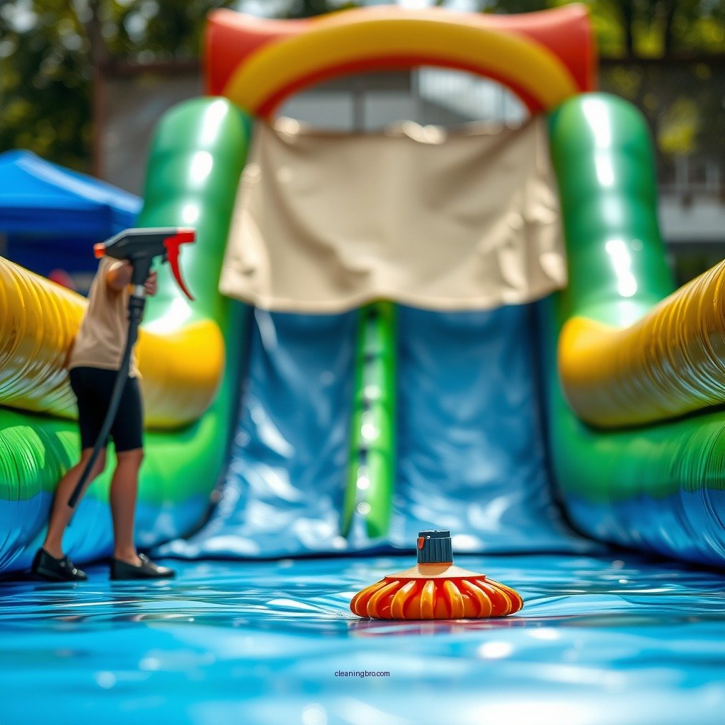 Essential Cleaning Supplies - how to keep inflatable water slide clean