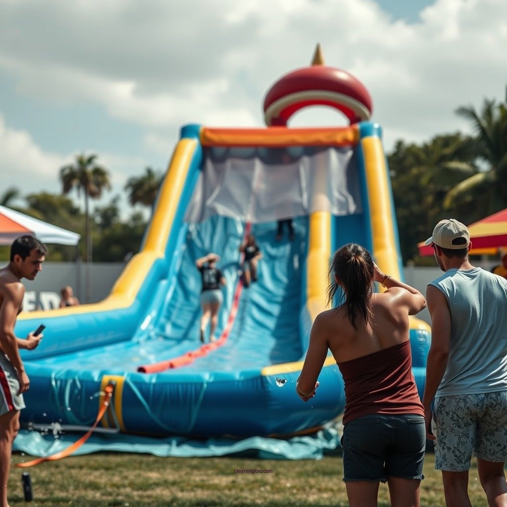 Importance of Cleaning Your Inflatable Water Slide - how to keep inflatable water slide clean