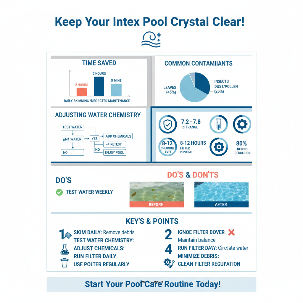 how to keep intex pool clean - Data Infographic and Statistics