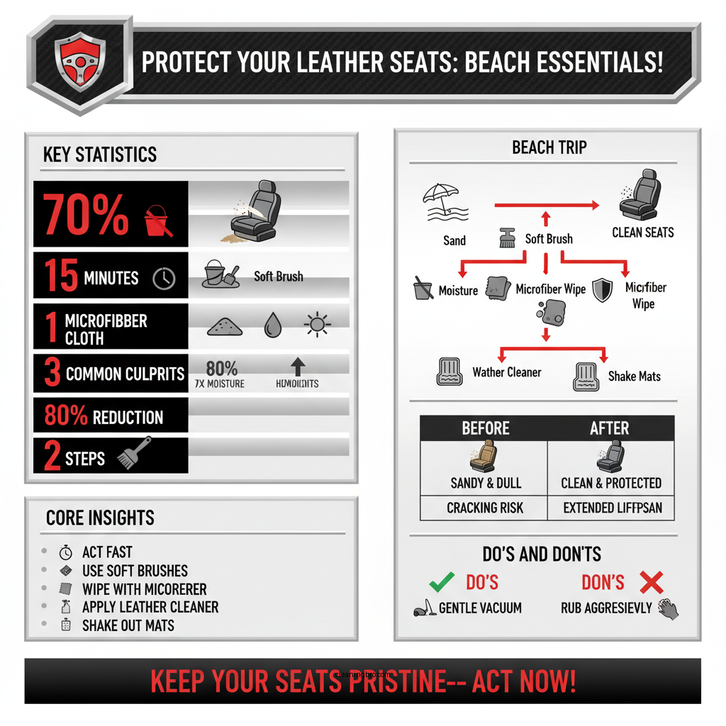 how to keep leather car seats clean after the beach - Data Infographic and Statistics