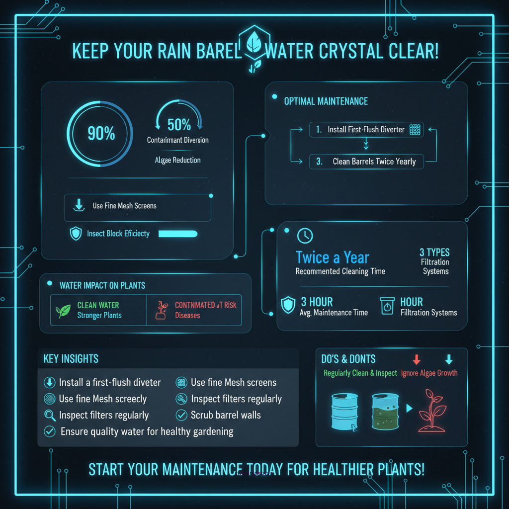 how to keep rain barrel water clean - Data Infographic and Statistics