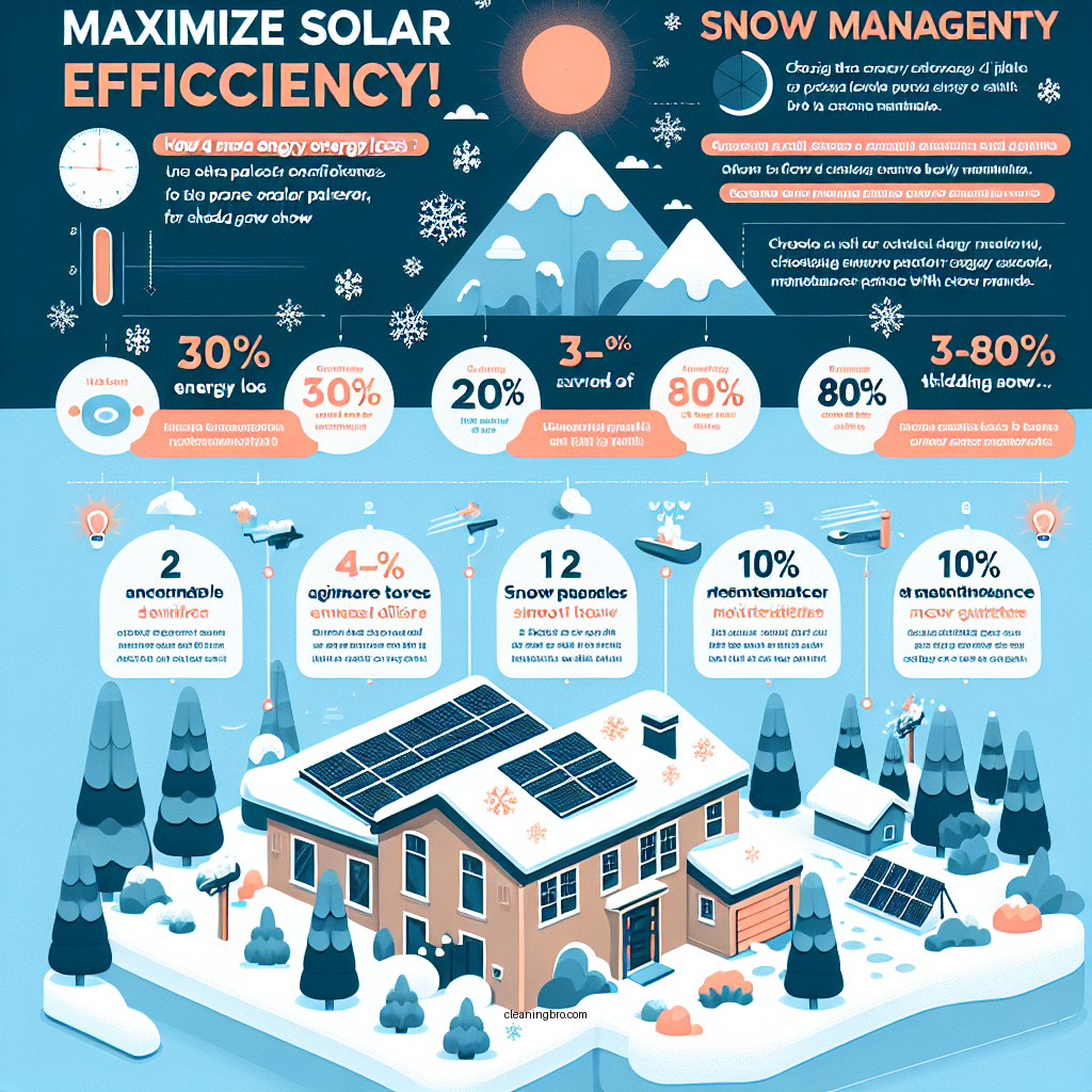 how to keep solar panels clear of snow - Data Infographic and Statistics