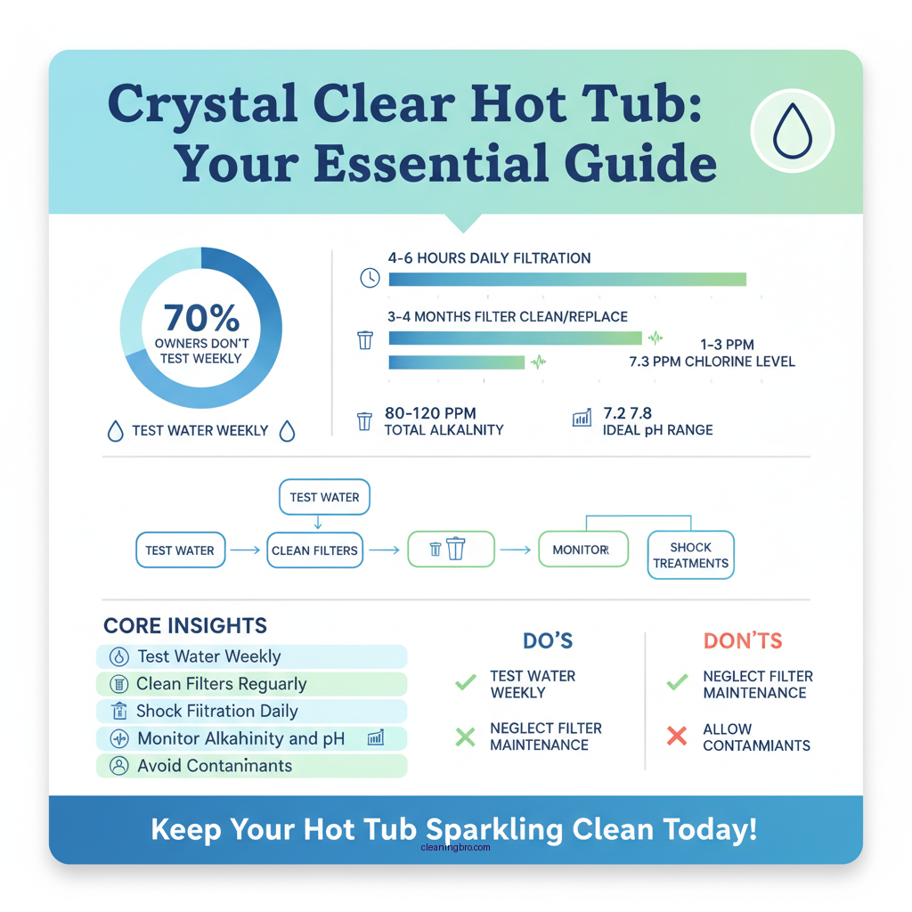 how to keep water clear in hot tub - Data Infographic and Statistics