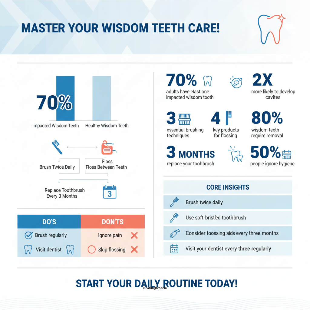 how to keep wisdom teeth clean - Data Infographic and Statistics